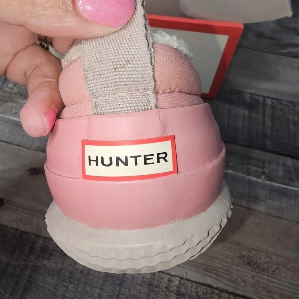 Hunter Big Kids sherpa shoes Hibiscus Pink Size 4 Eu 34